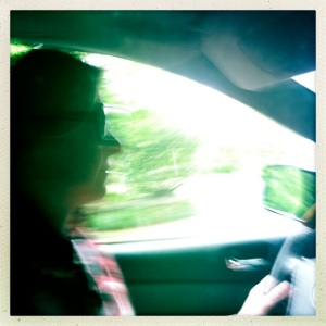 Jen Groeber in car